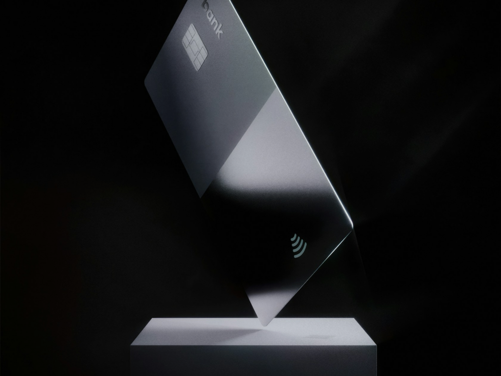 Secure banking fintech customer support platform project by AKDev Group, symbolized by a sleek dark credit card.