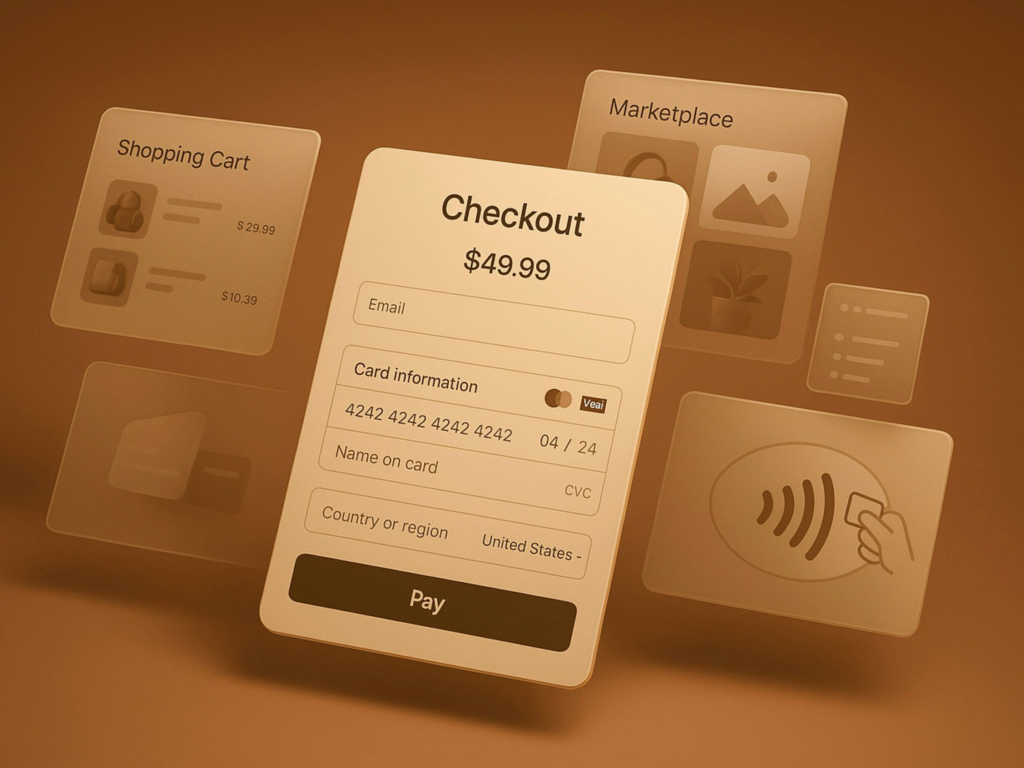 FinTech checkout payment gateway interface UI design by AKDev Group